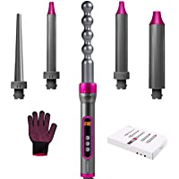 Los mejores  - Chignon Rizador de Pelo-Tenacillas Pelo-5 en 1 Planchas Rizadoras Profesional Set con Revestimiento Cerámico-Rizador…